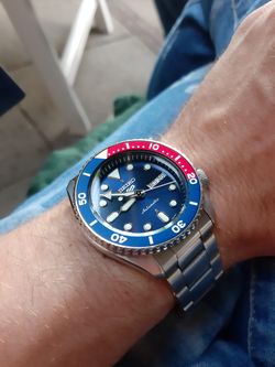 Reloj Seiko Hombre SRPD53K1 5 Sports Automático Azul y Rojo