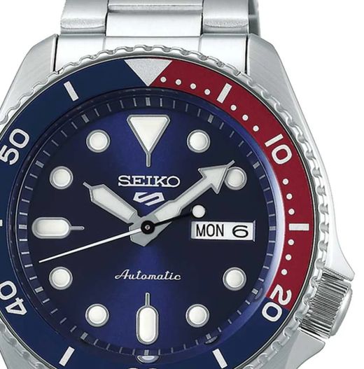 Reloj Seiko Hombre SRPD53K1 5 Sports Automático Azul y Rojo
