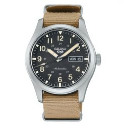 Reloj Seiko Hombre SRPG35K1 GMT 5 Sports Automático nylon arena