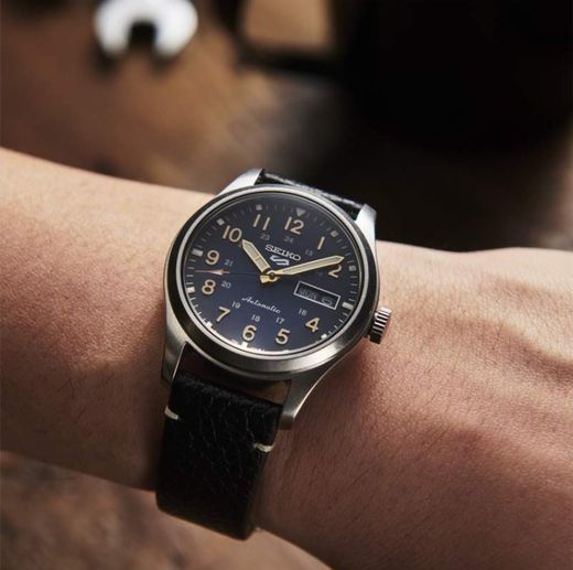 Reloj Seiko Hombre SRPG39K1 GMT 5 Sports Automático Azul