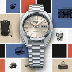 Reloj Seiko Hombre SRPK91K1 5 Sports Automático Beige