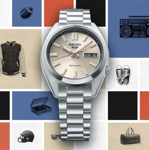 Reloj Seiko Hombre SRPK91K1 5 Sports Automático Beige