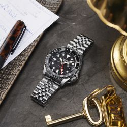 Reloj Seiko Hombre SSK003K1 GMT 5 Sports Automático Negro