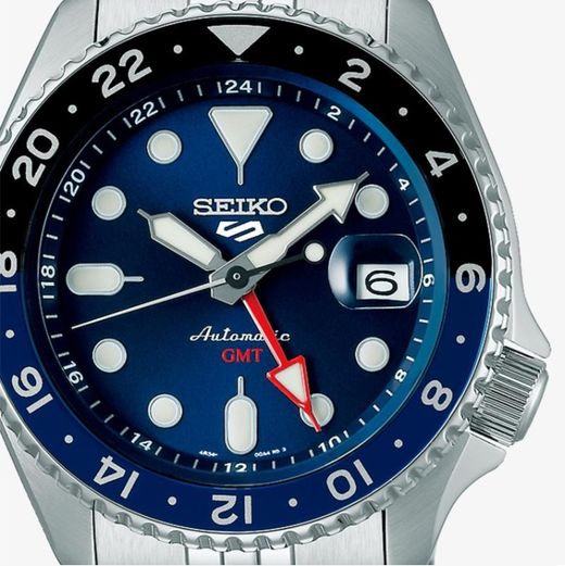 Reloj Seiko Hombre SSK003K1 GMT 5 Sports Automático Azul
