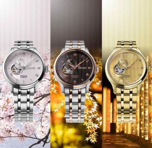 Reloj Seiko Presage SSA465J1 Jardín Japonés Rosa