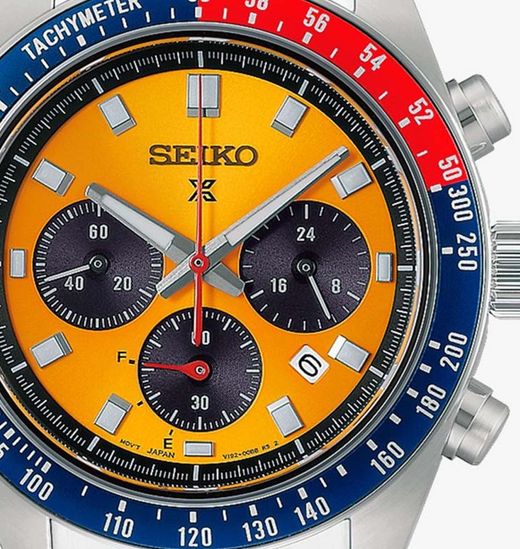 Reloj Seiko Prospex HBJ004P1 Speedtimer Solar Orange