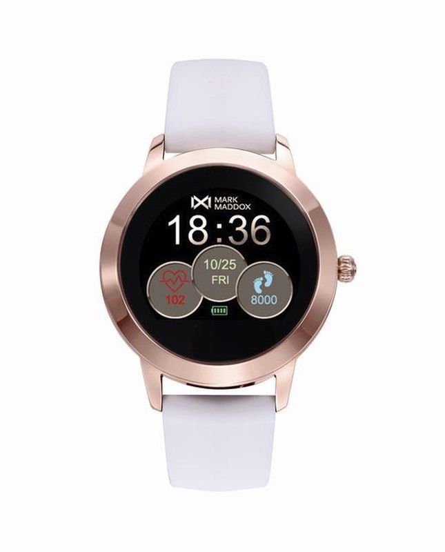 Reloj Smartwatch de mujer Mark Maddox rosado con correa de regalo