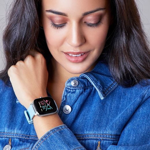 Reloj Smartwatch Marea con altavoz y correa de regalo, rosa y negra