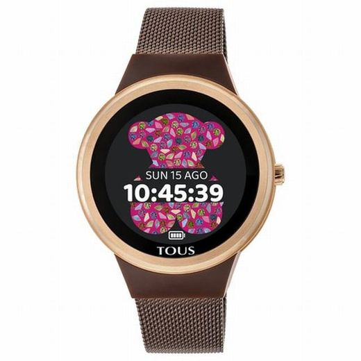 Reloj Smartwatch Tous Round Connect Brown Mesh