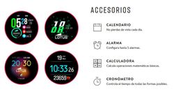 Reloj Smartwatch unisex Lotus con dos correas, acero Ip negro y silicona negra