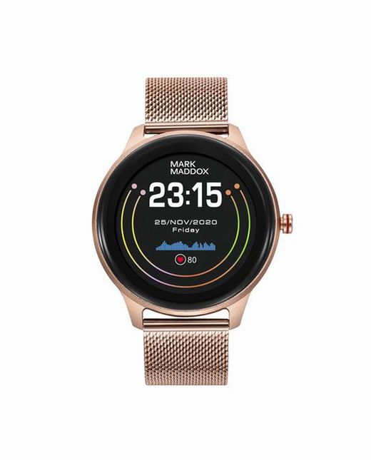 Reloj Smartwatch unisex Mark Maddox en acero Ip rosado