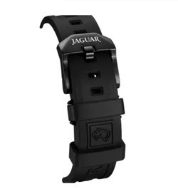 Reloj suizo Jaguar J1010 con correa de caucho negra