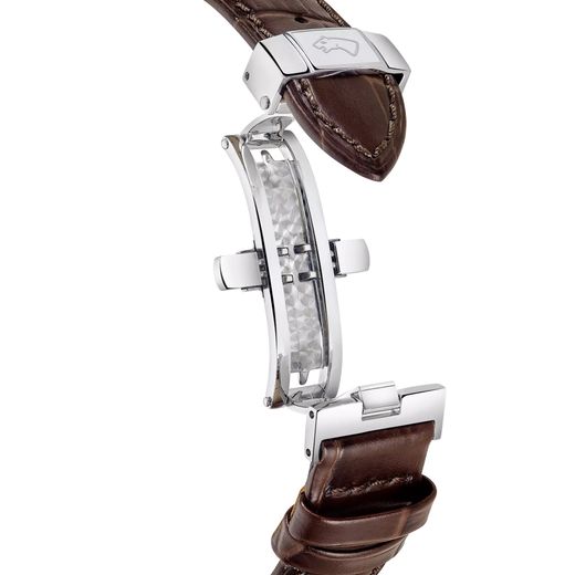 Montre suisse Jaguar J1042/2 marron et bleue