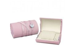 Reloj suizo mujer acero combinado Pvd rosado con circonitas en bisel