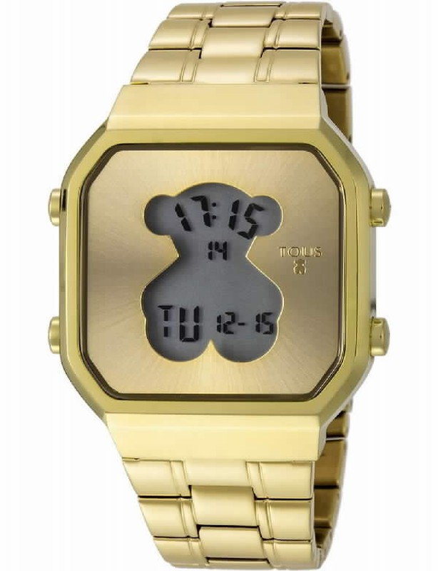 Reloj casio digital pequeño con esterilla en acero chapado dorado —  Miralles Arévalo Joyeros