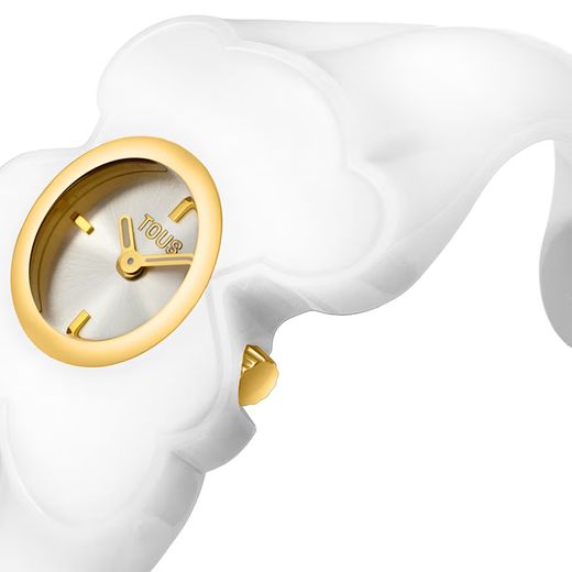 Reloj Tous Bear Folks Policarbonato Blanco M
