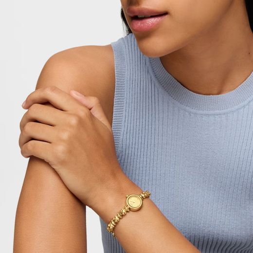 Relógio redondo dourado Tous Bold Bear