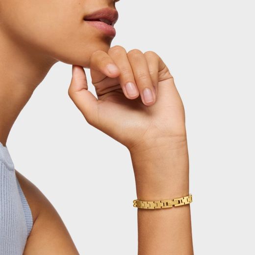 Relógio redondo dourado Tous Bold Bear