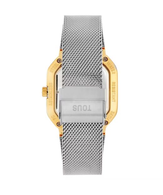 Tous D-Bear Party Uhr in transparentem Gold