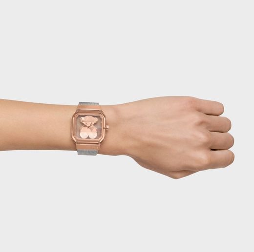 Tous D-Bear Party Transparente Kombi-Rosenuhr