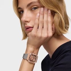 Tous D-Bear Party Transparente Kombi-Rosenuhr