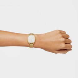 Relógio feminino Tous ouro Ip aço e tapete