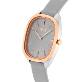 Reloj Tous Heritage con piel gris