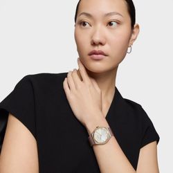 Tous Karat Runde Mesh-Uhr in Rosa