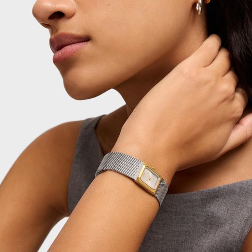 Reloj Tous Mini Mesh Combinado Gold