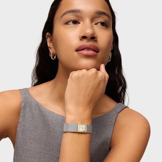 Reloj Tous Mini Mesh Combinado Gold