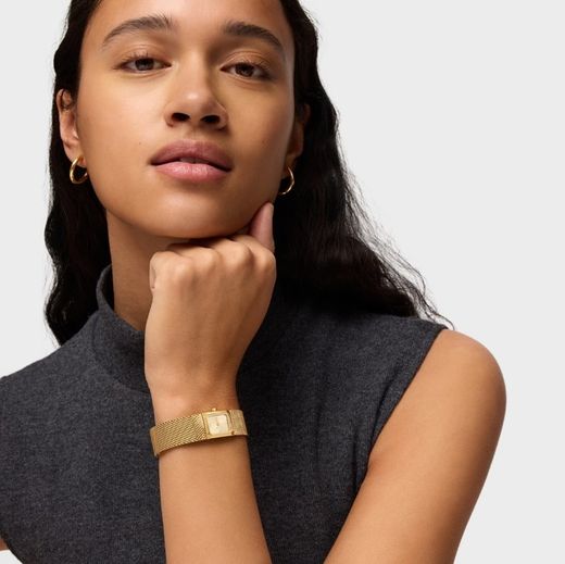 Reloj Tous Mini Mesh Gold