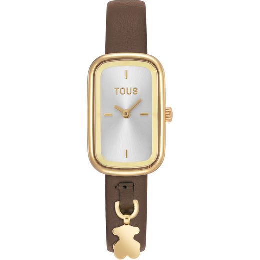 Reloj Tous Mini T-Band Club Dorado Brown
