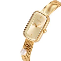 Reloj Tous Mini T-Band Club Dorado Pearls