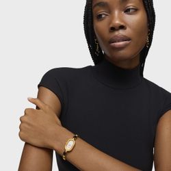 Montre Tous Oval Onyx Or