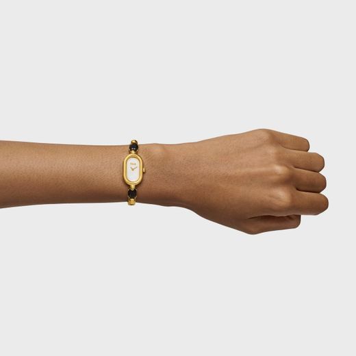 Montre Tous Oval Onyx Or