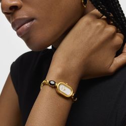 Montre Tous Oval Onyx Or