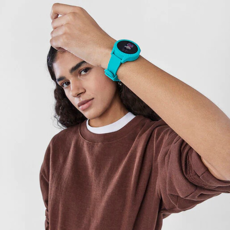 Reloj smartwatch Smarteen Connect con correa de silicona caqui