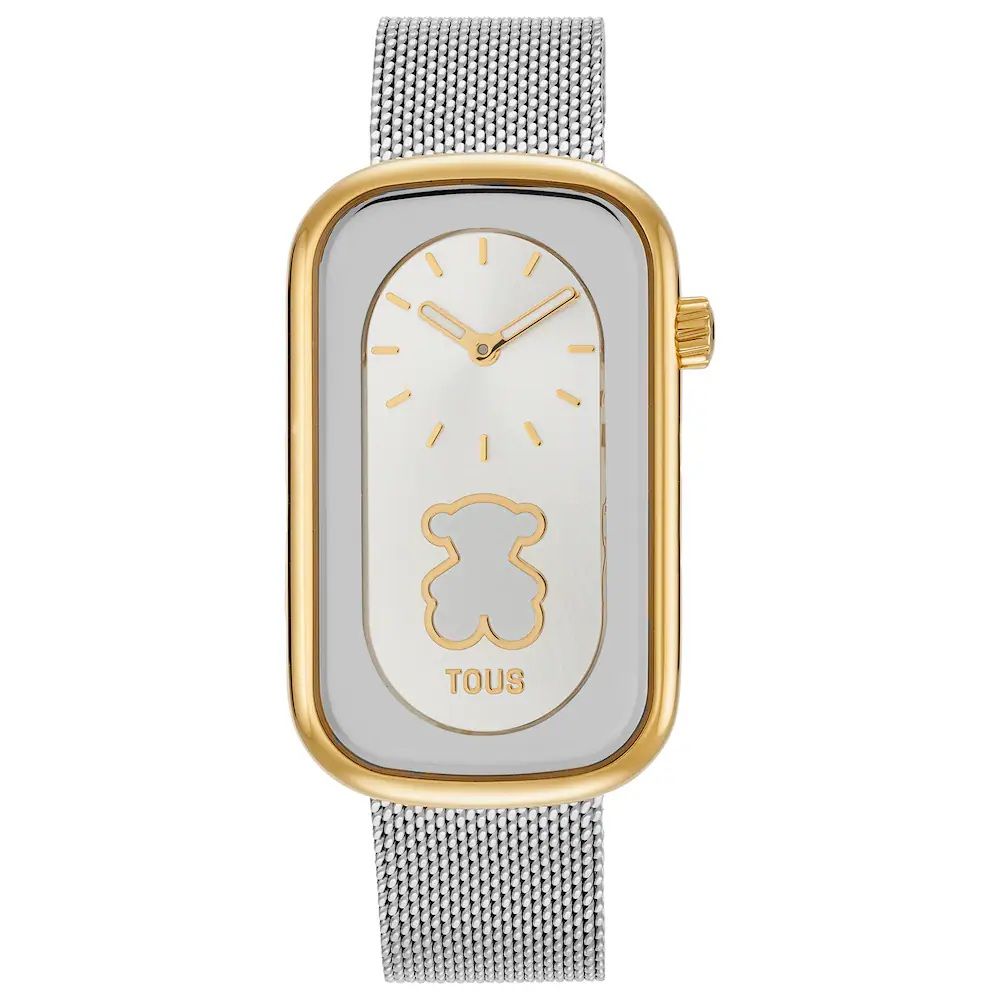 Reloj Tous T-Band Club combinado Dorado Oso