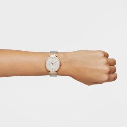 Zweifarbige Tous S-Mesh Uhr in Rosa