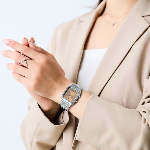 Reloj unisex Casio analógico-digital AQ-230 esfera Maquillaje