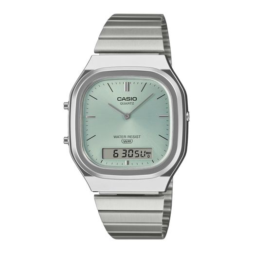 Reloj unisex Casio analógico-digital AQ-240 esfera azul