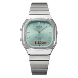 Reloj unisex Casio analógico-digital AQ-240 esfera azul