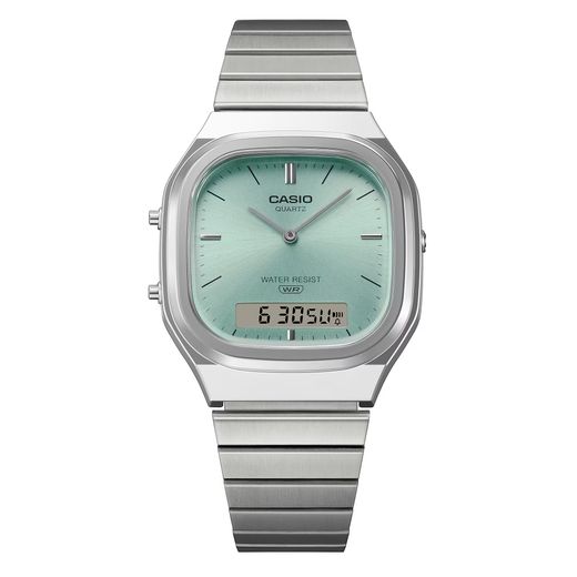 Reloj unisex Casio analógico-digital AQ-240 esfera azul