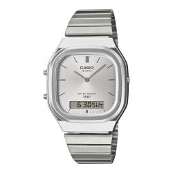 Reloj unisex Casio analógico-digital AQ-240 esfera gris
