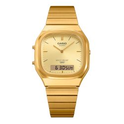 Casio Unisex Analog-Digital-Uhr AQ-240 Gold