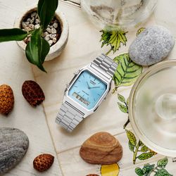 Casio Unisex-Uhr himmelblau analog-digital