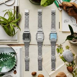 Casio schwarze analog-digitale Unisex-Uhr
