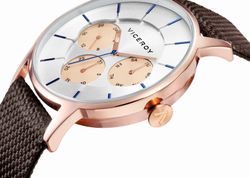 Reloj Viceroy de hombre con correa de nylon marrón