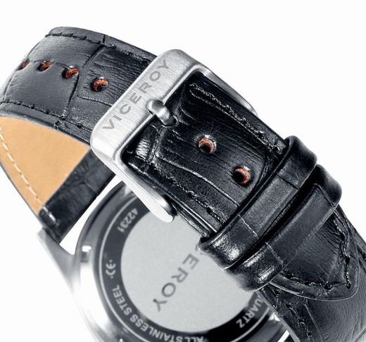 Montre homme Viceroy en acier avec bracelet noir
