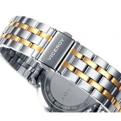 Viceroy Herrenuhr in Gold kombiniert Stahl mit Kalender